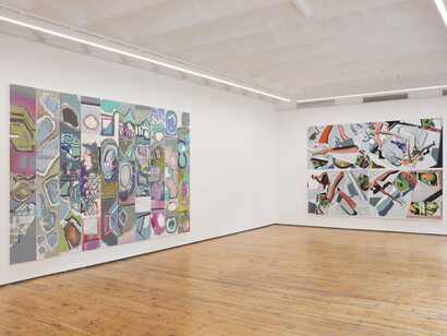 Luis Gordillo, Diccionario proteínico, exhibition view. Courtesy of Prats Nogueras Blanchard