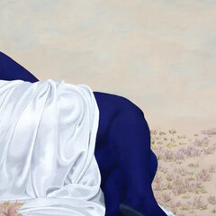 Stacey Gillian Abe, Fields of saffron (detail), 2025. Courtesy of Unit Gallery