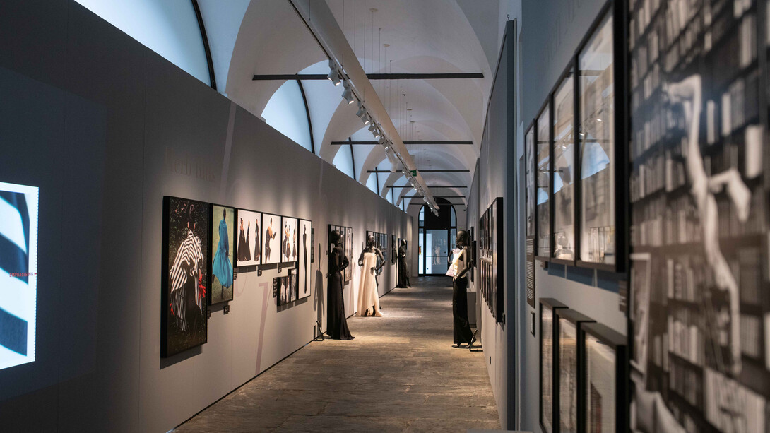 Gianfranco Ferré, dentro l’obiettivo, vista della mostra. Per gentile concessione del Forte di Bard