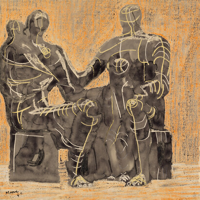Family Group, Henry Moore. Courtesy of Sainsbury Centre