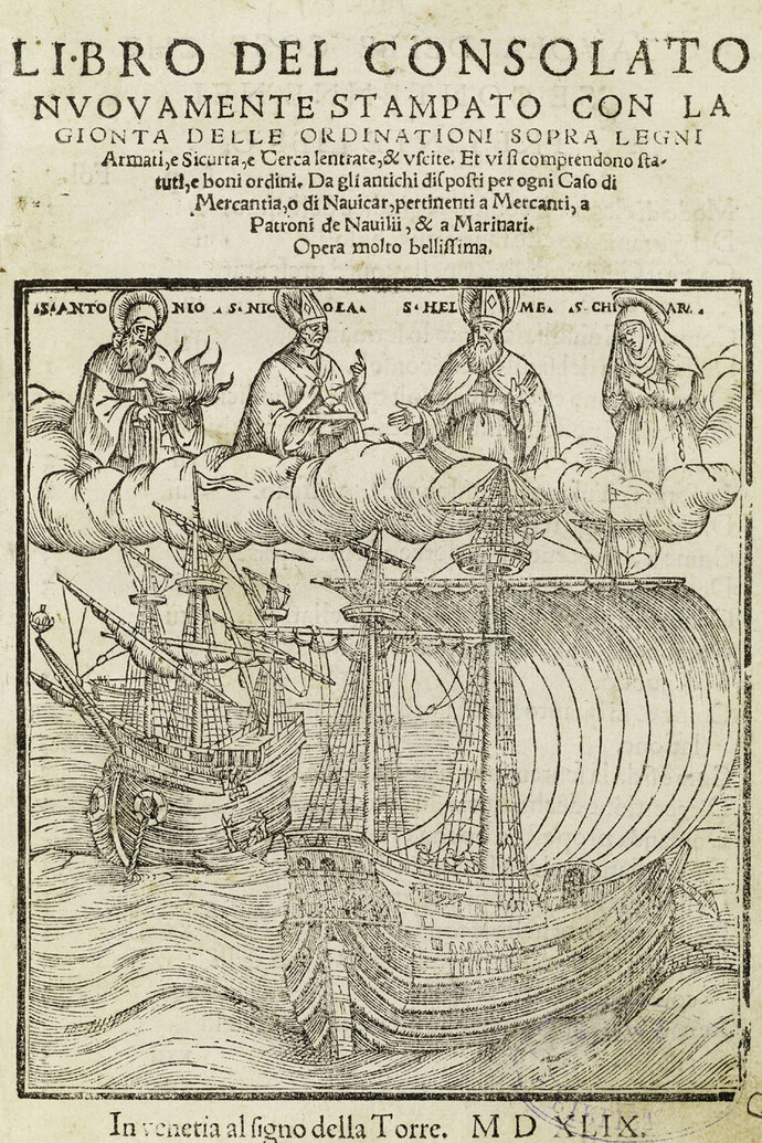 Libro del consolato… con la gionta delle ordinationi sopra legni armati e sicurtà, Venezia 154