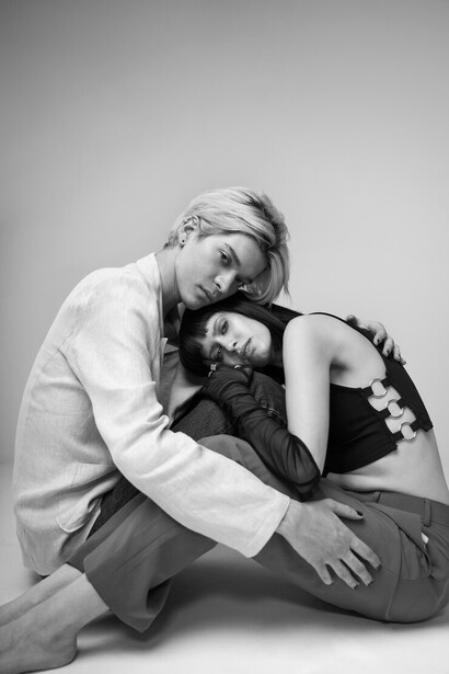 A couple posing together as lovers, symbolizing love and intimacy, reflecting the trust that strengthens their relationship