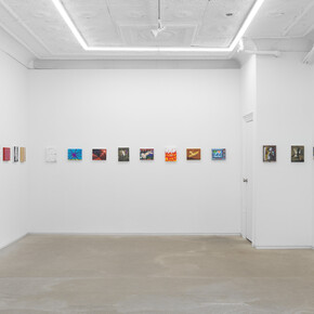 Various artists, Small format painting, exhibition view. Courtesy of 56 Henry Gallery