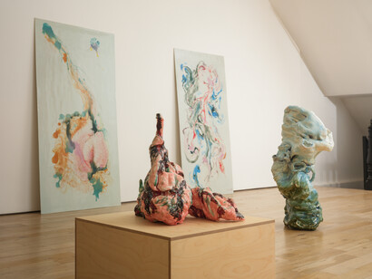 Irene Nordli, Both sides now, exhibition view. Courtesy of HB381. Photo by Joe Kramm
