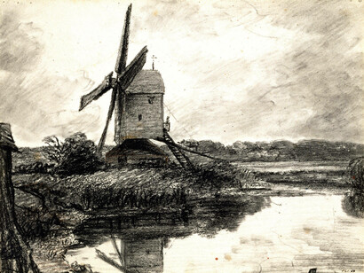 A Mill on the Banks of the River Stour, John Constable, 1802, England. Museum no. 841-1888. © Victoria and Albert Museum, London
