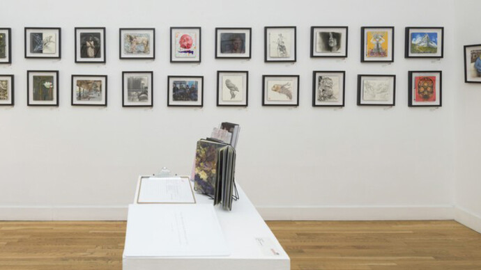 The Moleskine Project VI, Exhibition view. Courtesy of Shaun Roberts