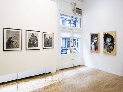 Artists on antisemitism, exhibition view. Courtesy of 81 Leonard Gallery 