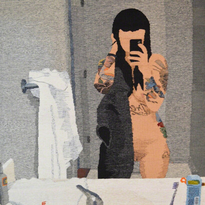 Erin M. Riley, Self Portrait 4 , 2017. Courtesy of Hashimoto Contemporary