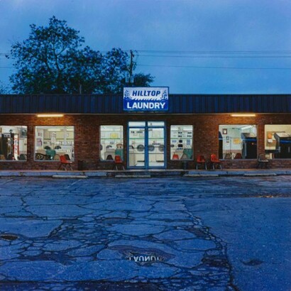 Rod Penner, Hilltop Laundry, 2012, Acrylic on panel, 6 x 6 inches (15.2 x 15.2 cm)