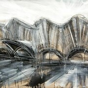 Federico Romero Bayter, Esterior, 2014, olio su tela, 90 x 180 cm