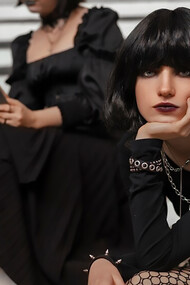 Goth-style models blending fashion with activism in striking images