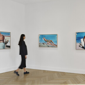 Eric Fischl, Couples, exhibition view. Courtesy of Skarstedt Gallery