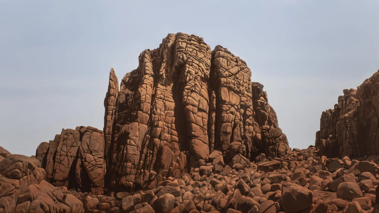 Nocturnalux, painting in exhibition. Courtesy of MARS Gallery 