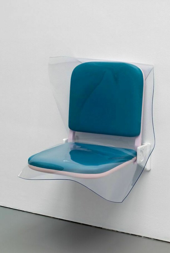 Reus, Magali, Parking (WIndow), 2013, polyether resin, pigments, clear PVC, 57 x 50 x 49 cm, Courtesy of The Approach, London