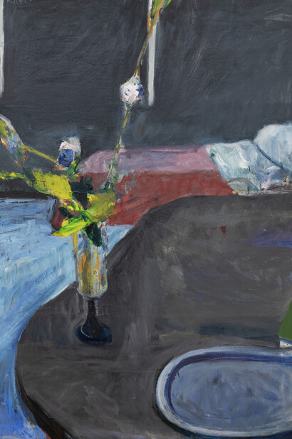 Richard Diebenkorn, Interior with flowers, 1961. Courtesy of Berggruen Gallery
