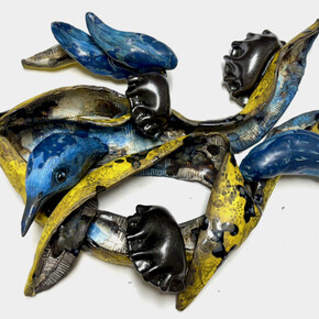 Jiha Moon, Jay skin 5 (Black mandu), 2025. Courtesy of Mindy Solomon Gallery