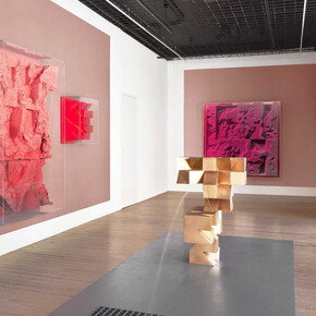 Jan Albers, ROughrOuge, vue de l’exposition. Avec l’aimable autorisation de Galerie Lange + Pult