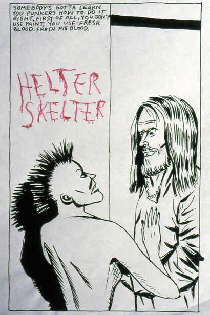 Raymond Pettibon, No Title (Somebody's gotta learn), 1985, pen and ink on paper, 30.5 x 22.9 cm, Courtesy Contemporary Fine Arts, Berlin