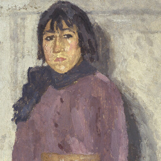 Gwen John, Girl with a blue scarf (detail), c.1923. Courtesy of National Galleries Scotland