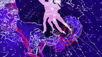 Graphic art of tango dancing, illustration by Paola Bilancieri