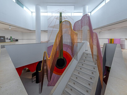 Andrea Canepa, Entre lo profundo y lo distante (Between the deep and the distant), exhibition view. Courtesy of IVAM