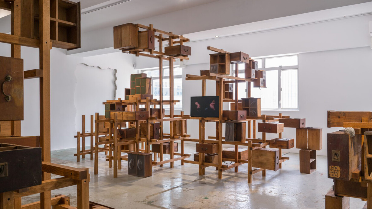 Take turns, exhibition view. Courtesy of Para Site 