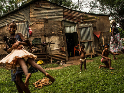 La alegría también tiene su espacio pese a la crudeza de las condiciones de vida