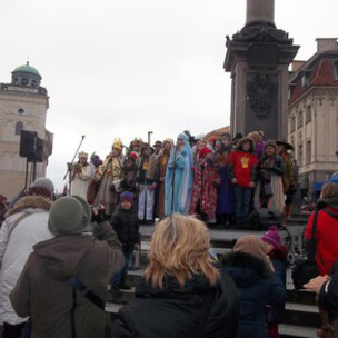 Celebraciones de la Epifanía en la Plaza del Castillo, Varsovia, Polonia