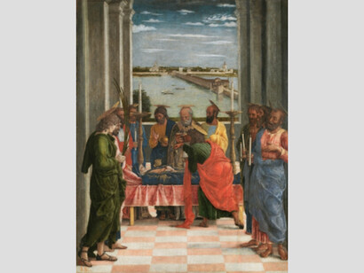 Death of the Virgin, Ca. 1462. Mixed method on panel, 54.5 x 42 cm. Courtesy of Museo del Prado