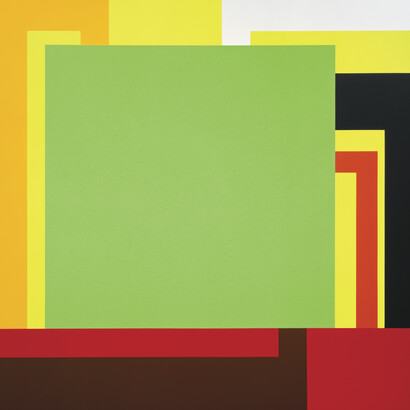 Peter Halley, 303, 1991. Cortesía del Museo Thyssen-Bornemisza