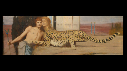 Fernand Khnopff, Caresses of the Sphynx (1896)