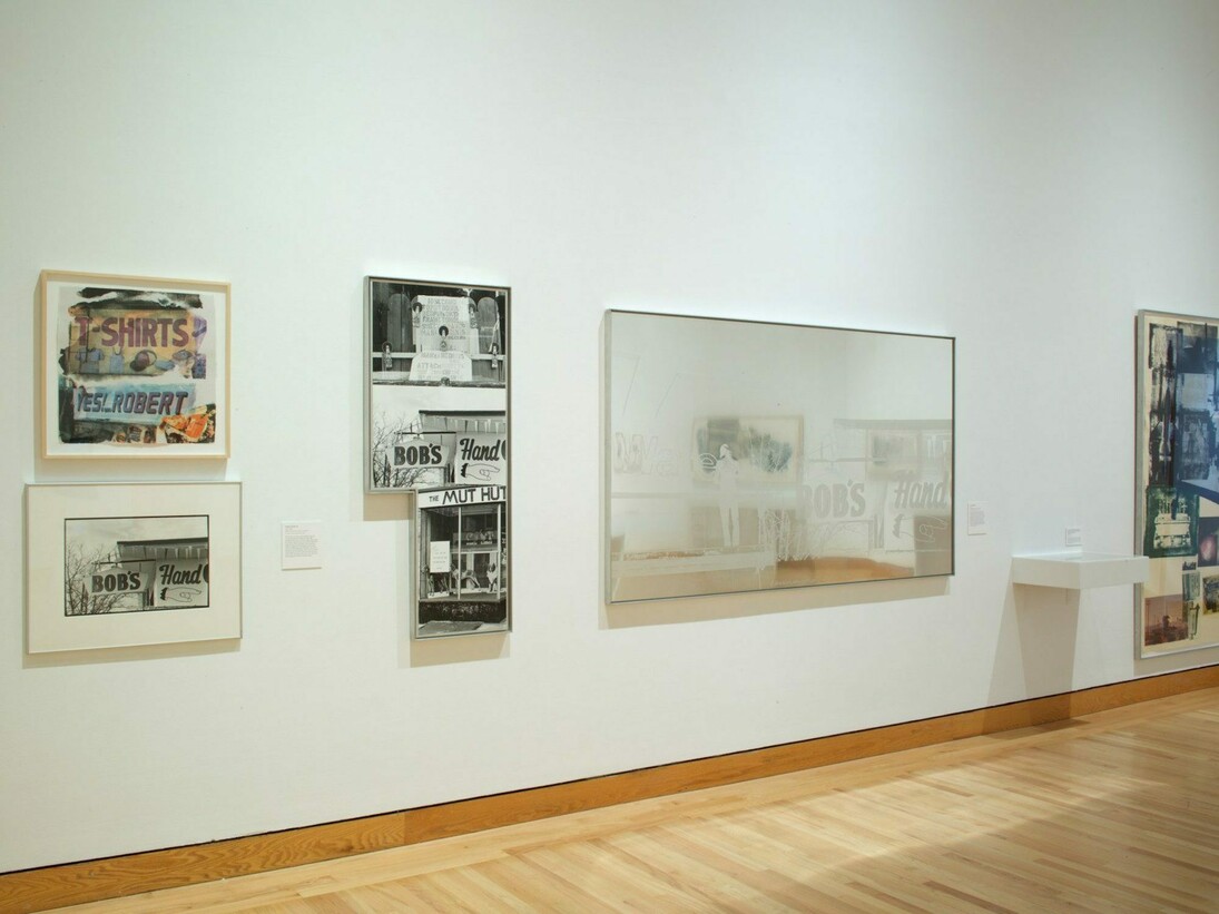 Robert Rauschenberg, Exhibition view. Courtesy of WCMA