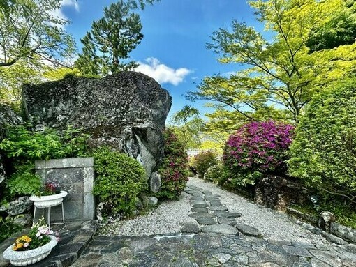 Stone pathways around the park © Alma Reyes