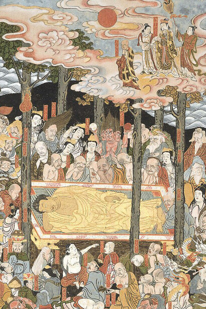 Monk Gyokusen, The Buddha's parinirvana, 1832. Courtesy of the Art Gallery of New South Wales