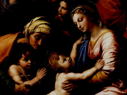 «Sagrada Familia», detalle, Rafael (1483-1520)