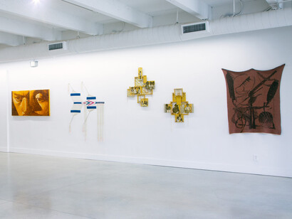 Various artists, Material, material world (Miami), exhibition view. Courtesy of David Castillo Gallery