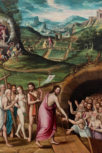 Spanish Colonial, The Descent of Christ into Limbo, 17th century, oil on canvas, collection of Carl & Marilynn Thoma.