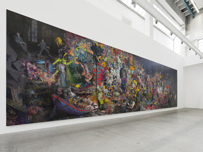 Jonas Burgert, Exhibition view. Courtesy of Blain|Southern