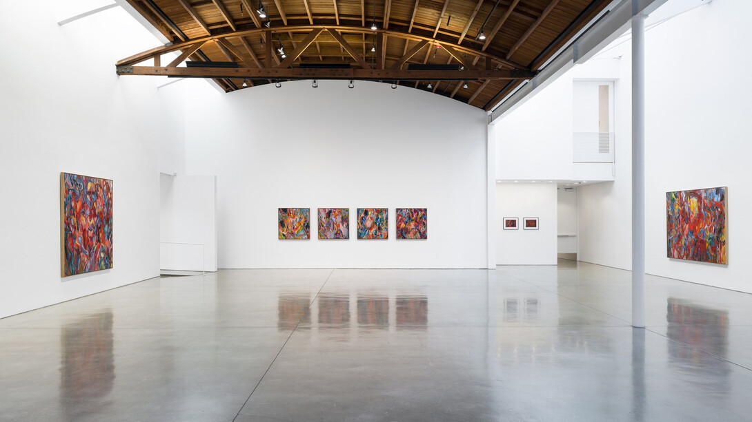 Sabine Moritz, Frost, exhibition view. Courtesy of Gagosian 