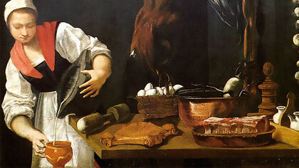 Young Woman in the Kitchen, Andrea Commodi  (1560–1638) 