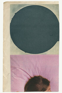 She won't open her eyes/ Sleeping beauties (54), 05.08.2021, Collage, 21 x 13 cm, Unique
Stamped, dated, titled and signed on verso
