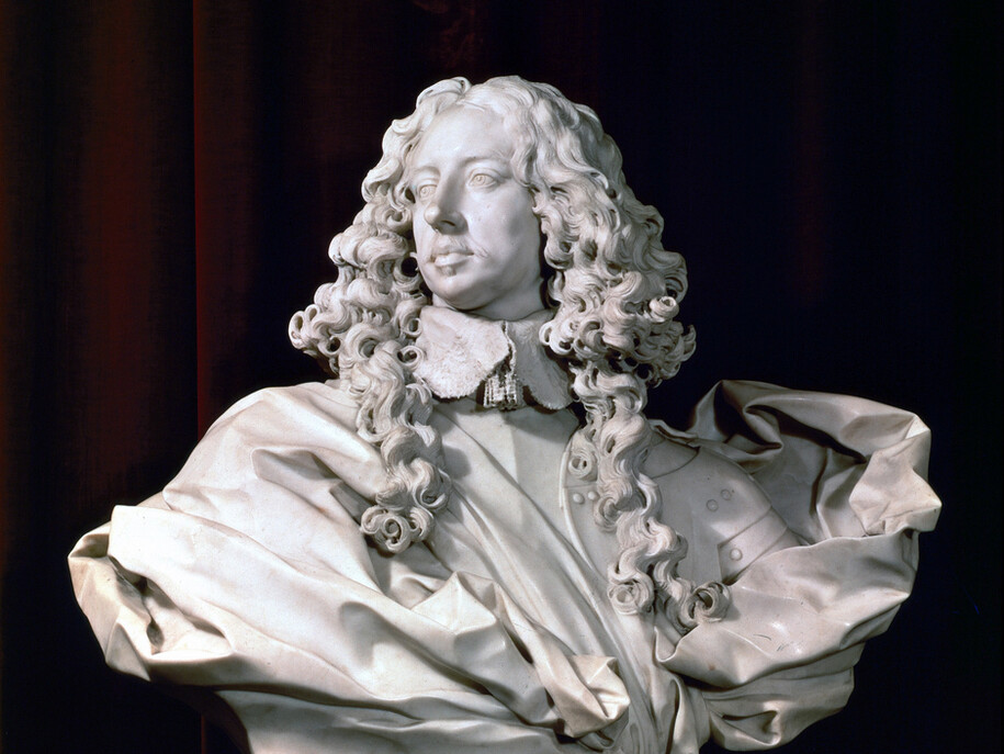 Gian Lo­renzo Ber­nini, Fran­ce­sco I d’Este, 1651, par­ti­co­lare, Mo­dena, Gal­le­ria Estense (© Gal­le­ria Estense di Mo­dena)