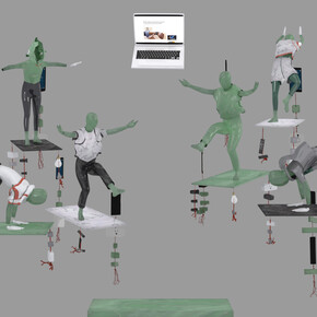 Kara Chin, Fitbit Worship (screenshot), 2020. 1080p animation, 16:9. 00:02:24.
