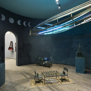 Betye Saar. Uneasy Dancer, Exhibition view. Courtesy of Fondazione Prada