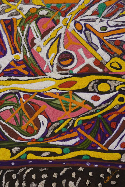 Shakespeare Guirand, Smiling, Oil on Canvas, 24" x 18" x 2"