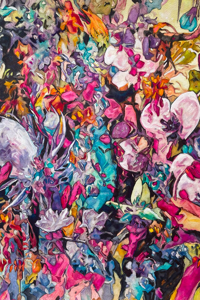 Bubble land, artwork in exhibition. Courtesy of Leila Heller Gallery