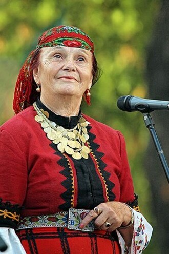 Valya Mladenova Balkanska is a Bulgarian folk music singer from the Rhodope Mountains known locally for her wide repertoire of Balkan folk songs
