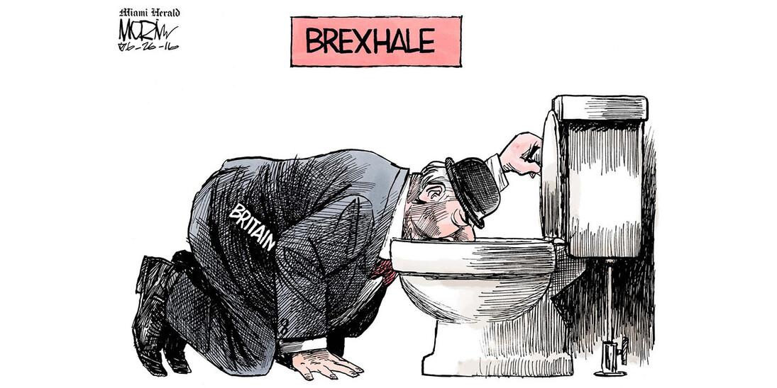 The 2017 Pulitzer Prize Winning Cartoons of Jim Morin. Courtesy of Newseum 