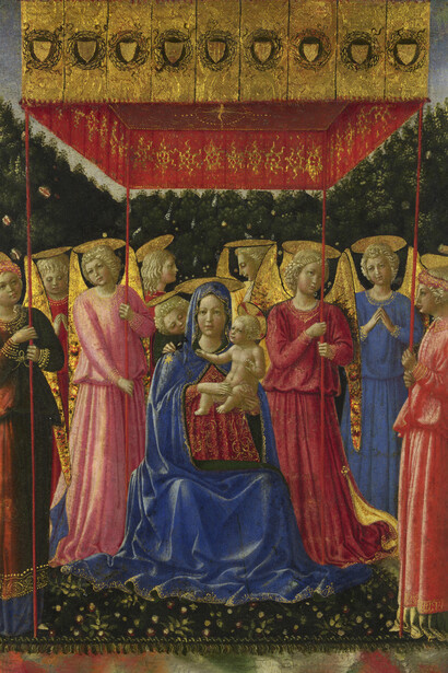 Benozzo Gozzoli, La Virgen y el Niño con Ángeles (1430-1440, Galería Nacional de Londres)