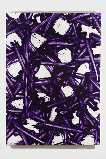 Gianni Asdrubali, Zakeusse, 2020, Industrial painting on plexiglass on board, 100x70x5 cm.
Courtesy of A arte Invernizzi, Milan. Photo by  Mattia Mognetti, Milan
